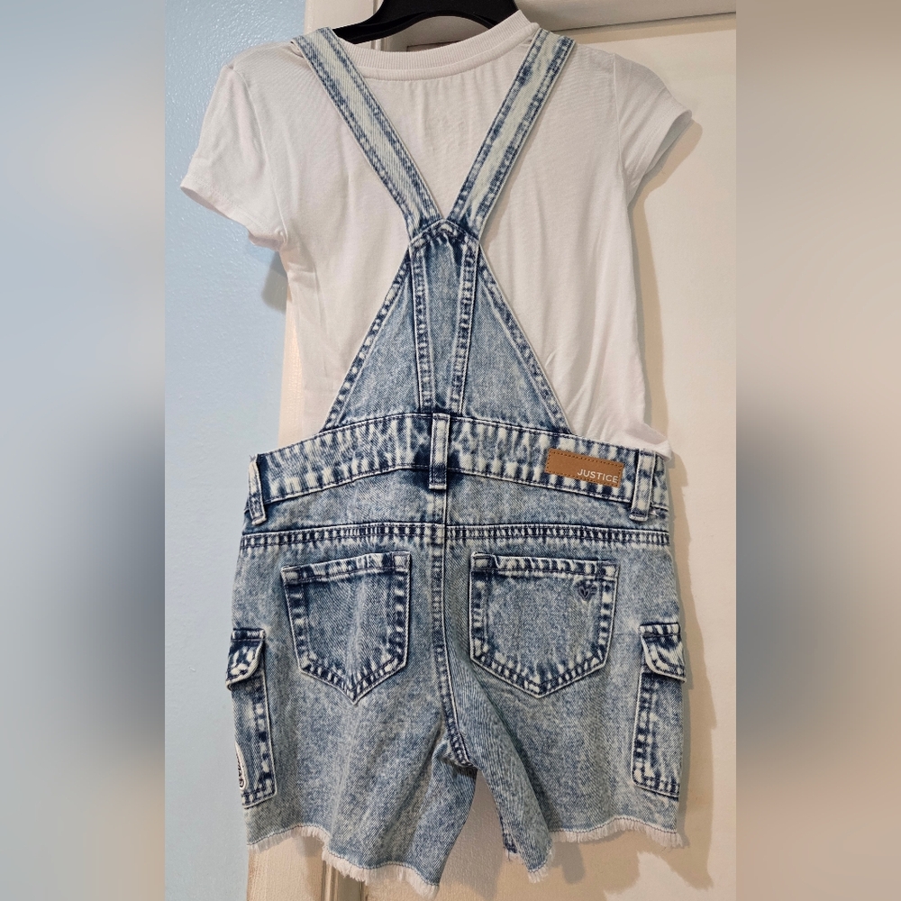Justice Snoopy Overall Set Girls Size 7 NWOT - Picture 7 of 9